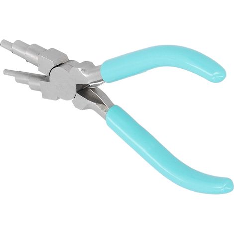 Pince à bec rond en acier au carbone pour la fabrication de bijoux et de perles (outil à main, pince à 6 sections) (1/5)