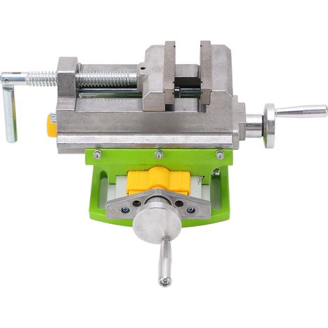 Étau de précision miniature réglable, étau croisé pour menuiserie et métallurgie, haute exactitude, base pivotante, outil de serrage compact. (1/5)