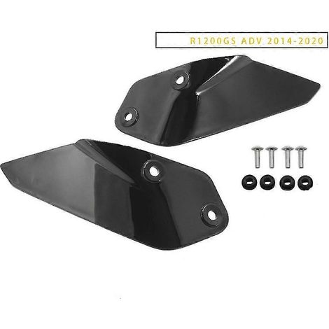Déflecteur de vent latéral neuf pour pare-brise BMW R1200GS Adv (2014-2020) et R1250GS Adventure (2019-2021) - Noir (1/5)