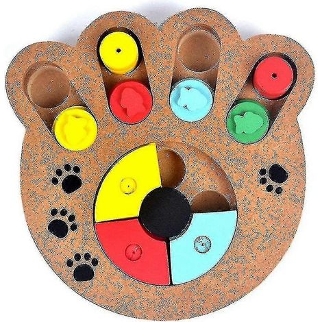 Jouet éducatif pour chiens et chats en forme de griffe en bois, idéal pour la manipulation naturelle des aliments Jouets pour chiens