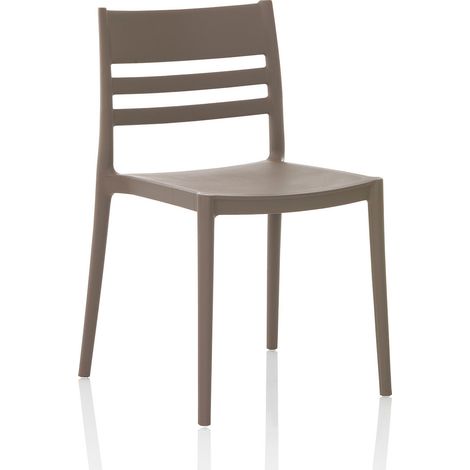 Set de 4 Chaises d’intérieur/extérieur CLYDE gris