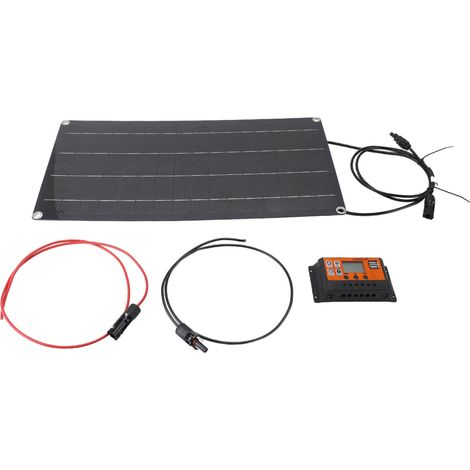 Kit de contrôleur de panneau solaire professionnel efficace 100W monocristallin avec MPPT pour caravane Camping en plein air (1/5)