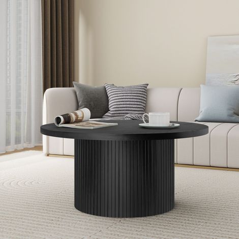 Solid Wood Round Coffee Table (1/3)