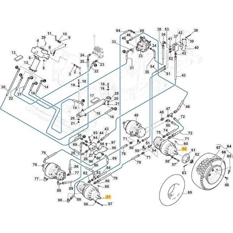 RADMOTOR MIT BYPASS LINKS ORIGINAL STIGA - 1137-0960-01