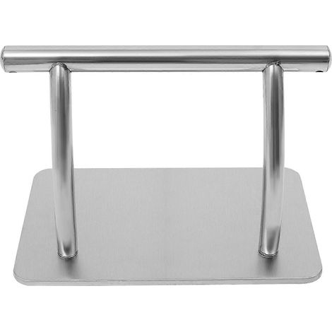 Repose-pieds en acier inoxydable pour fauteuil de coiffure, pièces détachées pour fauteuil de salon, repose-pieds argenté (1/5)