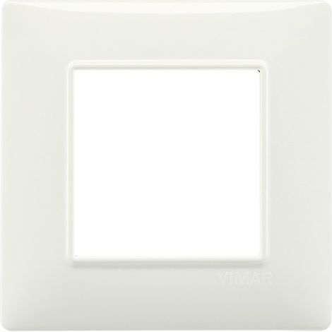 Placca 2M avorio per scatola rotonda Vimar Plana 14642.02 (1/3)