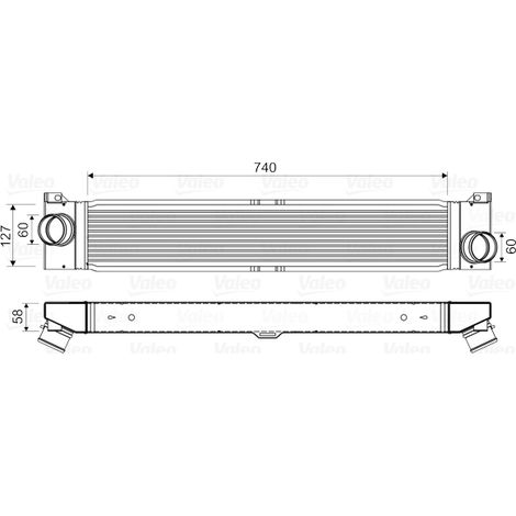 Intercooler, échangeur Valeo 818569 CITROËN 0384-K1 1347700080 384K1 E256094