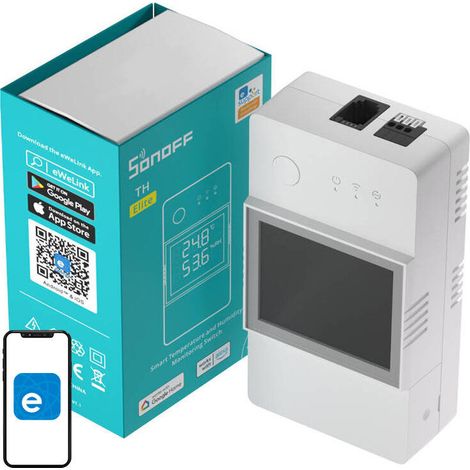 Sonoff THR316D TH Elite WLAN-Schalter mit Temperatur- und Feuchtigkeitsmessfunktion