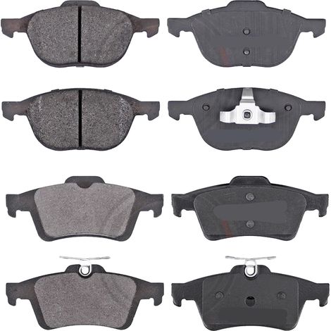 KIT PASTIGLIE FRENO ANTERIORI E POSTERIORI compatibile con FORD GALAXY (WA6) / PASTIGLIE FRENANTI AUTO OEM FDB1897,FDB1917 FDB1918 / SOSTITUZIONE DIRETTA / BASSA POLVERE / SILENZIOSO