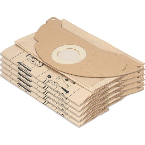Lot de 20 sacs d'aspirateur compatibles avec aspirateurs Kärcher WD2, MV2 - Rechange pour sacs Kärcher 6.904-322.0 (1/5)