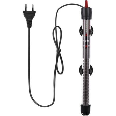 Riscaldatore sommergibile in vetro da 100 W per acquario, con termostato regolabile da 20 a 34 °C, per acquari da 50 a 100 litri.