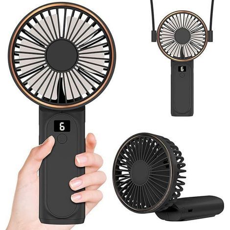 Tragbarer Ventilator mit USB-Aufladung, Mini-Lautstärke-Hand- oder Tischventilator (1/4)
