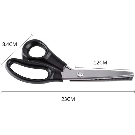Ciseaux cranteurs décoratifs pour tissu, bords ronds/triangulaires, 3, 5 et 7 mm (1/3)