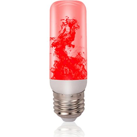 Ampoule LED E27 à effet flamme (lumière rouge) - Lampe décorative créative à effet flamme vacillante vintage (1/5)