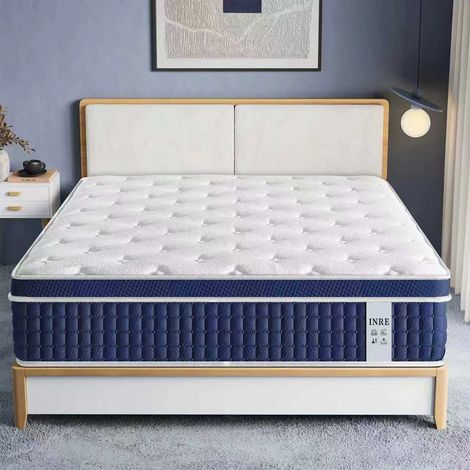 Matelas 140x190 cm - Mémoire de Forme + Ressorts Ensachés - Épaisseur 30 cm - HavenlyHome - Soutien Personnalisé