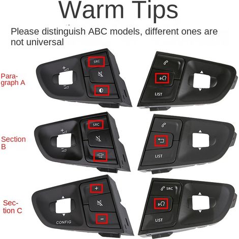 9822109077 9677976377 est applicable au commutateur à clé multifonction du volant Peugeot 408 et 308, au module de bouton du volant, pour contrôler l'audio, le téléphone, etc. (1/4)