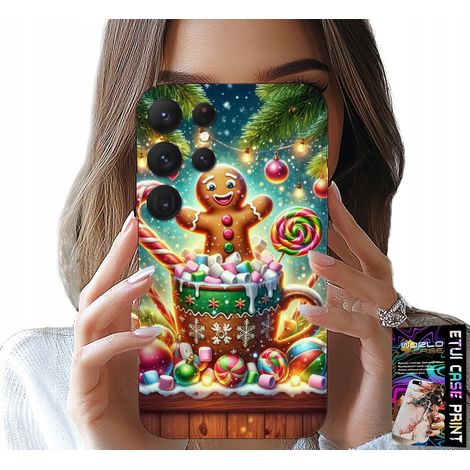 Custodia per Samsung Galaxy S25 Ultra - motivi natalizi a tema pan di zenzero + vetro (1/5)