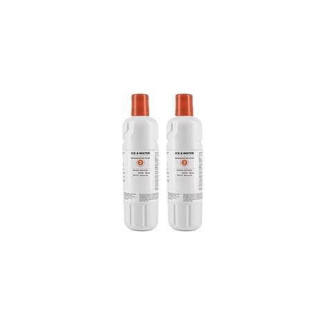Lote de 2 filtros de agua EDR2RXD1 para refrigerador – Reducción de cloro y olores – Reemplazo fácil sin herramientas