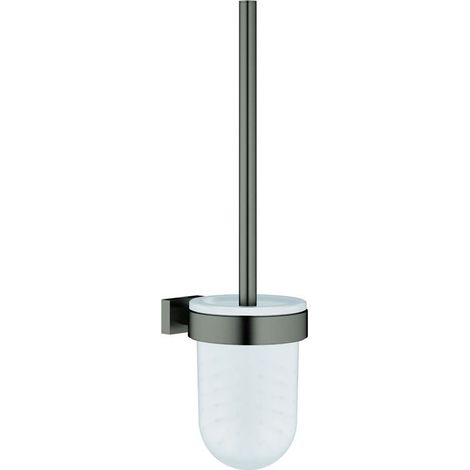 Ensemble de brosse de toilette ESSENTIALS CUBE Wd-mon Glas/Metal ha graphite brossé