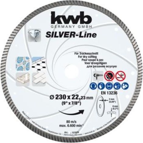 KWB disco diamante porcelanico 230x1.9x22 mm  49727870 , disco diamante porcelanico 230x1.9x22 mm  49727870