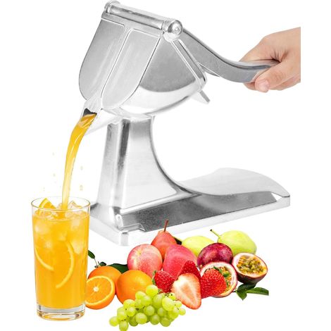 Presse Agrumes Manuel Aluminium, Presse Citron Manuelle Presse Citron Vert Compatible Lave Vaisselle Presse Fruits Orange Squeezer pour Cuisine Bar