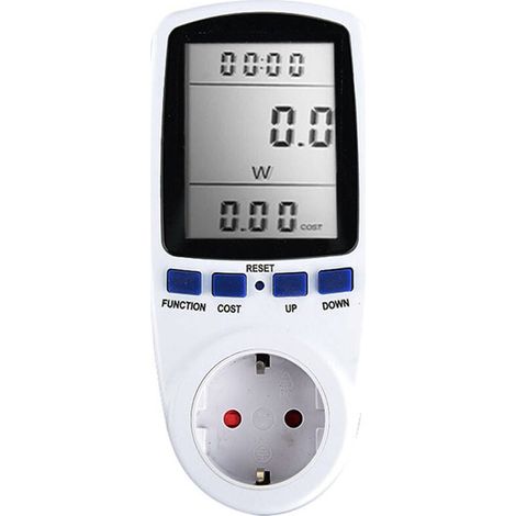 Digitaler LCD-Energiezähler, Wattmeter, Leistungsüberwachungsgerät, Strom-kWh-Leistungsmessungsanalysator, EU (1/5)