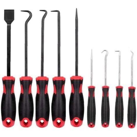 Outils d'extracteur de joint d'huile,Multifonctions Réparation Automobile ,9PCS (1/4)