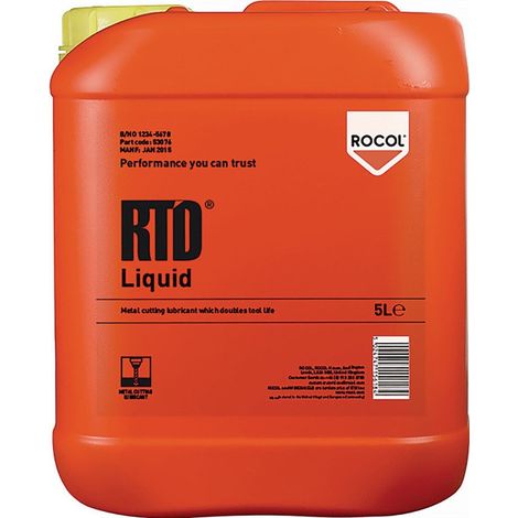 Lubrifiant pour coupe de métaux RTD Liquide Bidon de 5l ROCOL