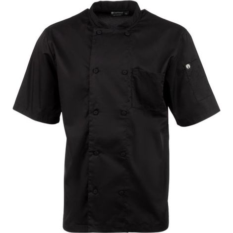 Veste de cuisine mixte Cool Vent Chef Works Montreal noire XS