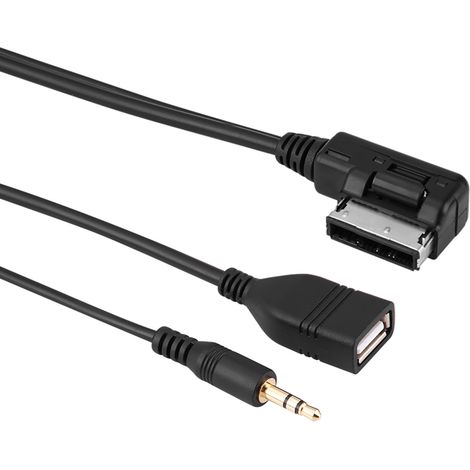 Câble Adaptateur Audio AUX USB pour Mercedes-Benz Classe C, E, S, ML, CLS, C63, E200l (1/5)