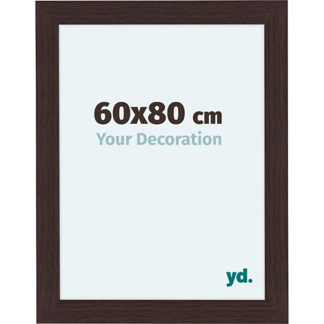 yd. - Cadre photo 60x80 - Chene Fonce - MDF - Como (1/5)