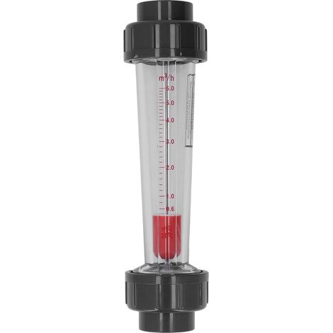 0.6‑6m³/h Débitmètre Liquide de Débitmètre D'eau de Type Tube en Plastique avec Flotteur ABS pour Tuyau DN32 40mm (1/5)