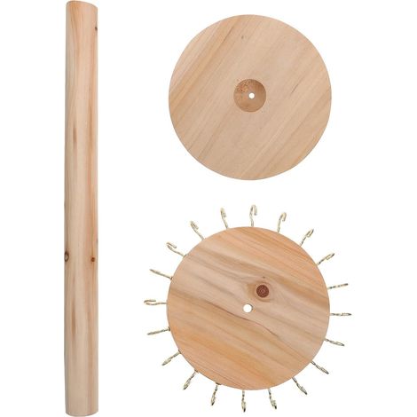 Porte-Bijoux en Bois Crochets Support à Boucles D’Oreilles et Porte-Colliers Organiseur de Bijoux de Bureau Stable et Lisse Étagère pour Chambre à Coucher Rangement Bijoux (1/5)