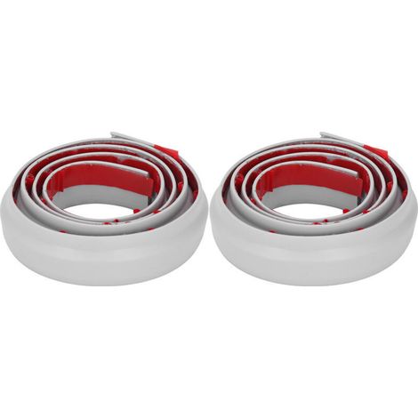 2PCS Bande d'étanchéité auto-adhésive pour bas de porte - Isolation thermique, phonique et anti-intempéries 28mm