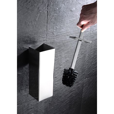 Brosse de toilette en silicone 360S1 et support Brosse de toilette en silicone SUS304 Brosse de toilette en acier inoxydable Brosse de toilette design Brosse de toilette Brosse de toilette en sil