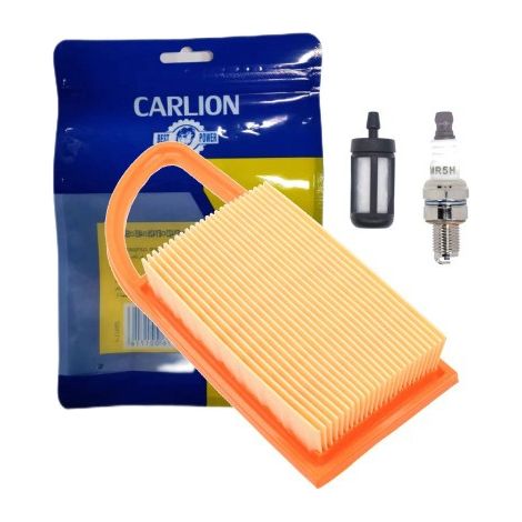 Filtre à air, bougie d'allumage et filtre à carburant adaptés aux modèles STILE BR500, BR550, BR600 et BR700. (1/5)