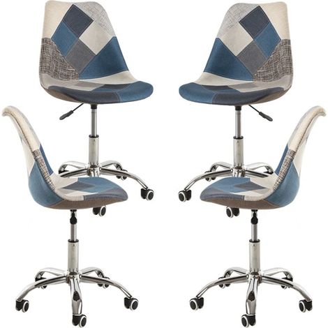 Packs Sillas - Pack 4 Sillas Neo Patchwork - Patchwork Blue (1/5)