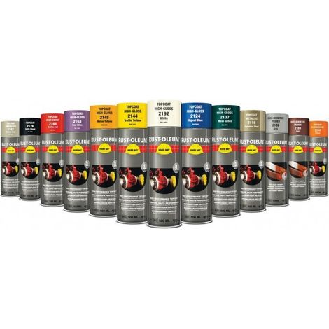Couche de finition Hard Hat Ral-couleurs gris souris RAL 7005 500ml - RUST-OLEUM - 2186