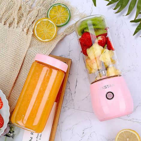 Blender portable de taille individuelle, mini blender rechargeable par USB pour préparer des smoothies et des milkshakes lors de vos déplacements, voyages et activités sportives.