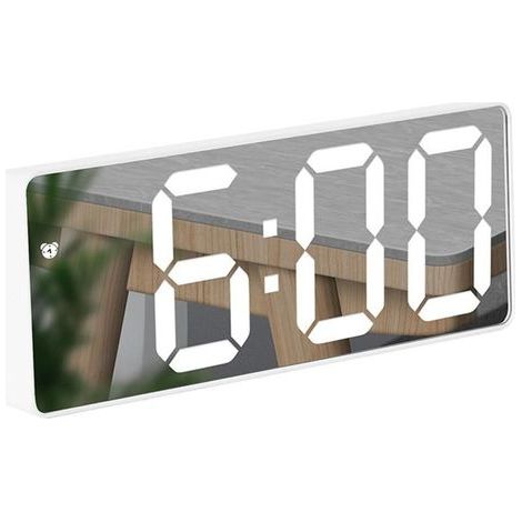 Numerischer LED-Spiegel mit einstellbarer Temperaturanzeige und Snooze-Funktion (1/5)