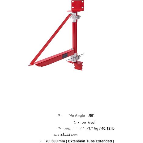 Bras de support de treuil électrique, rotatif à 180°, en acier carbone durable, 300-600kg (1/2)