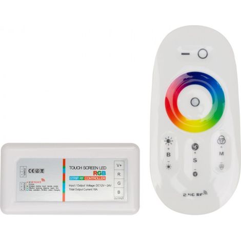 Contrôleur bande LED RGB tactile RF 18A 216W Ecolight (1/3)