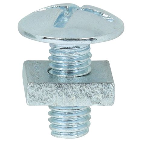 TIMCO Roofing Bolts & Square Nuts Silver - M5 x 12