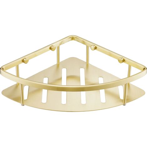 JTP Vos Corner Basket - Brushed Brass (1/2)