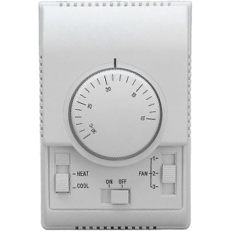 Thermostat de climatisation centrale, interrupteur de commande mécanique à 2 voies, climatiseur 110/220 V (1/5)