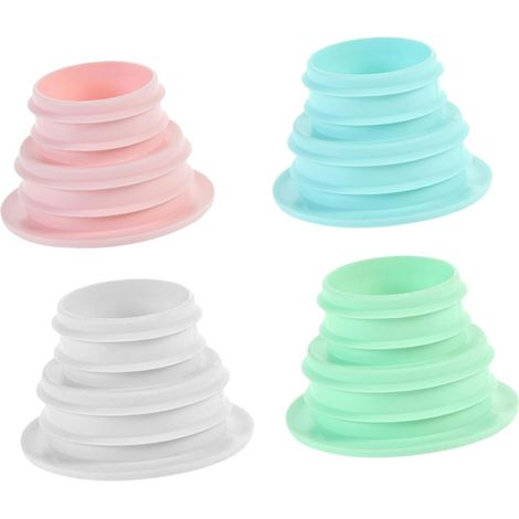 de 4 bouchons de vidange en silicone flexibles et anti