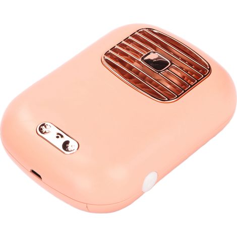 Q58 Mini-Ventilator, tragbar, USB-aufladbar, mit Feuchtigkeitsnebel für Kühlung im Freien (Pink). (1/5)