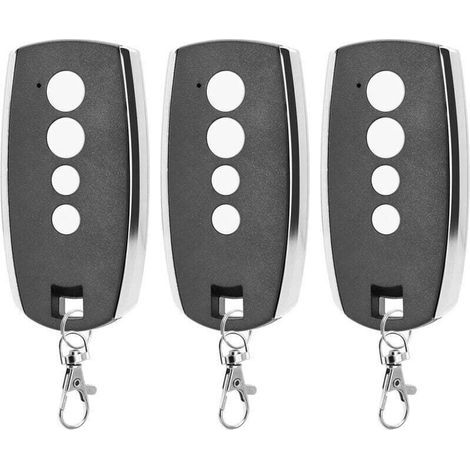 3er-Pack Torfernbedienungen - 433,92 MHz Garagentor-Fernbedienung kompatibel mit King Gates Stylo 4K, 4-Kanal-Rolling-Code-Fernbedienung (1/4)