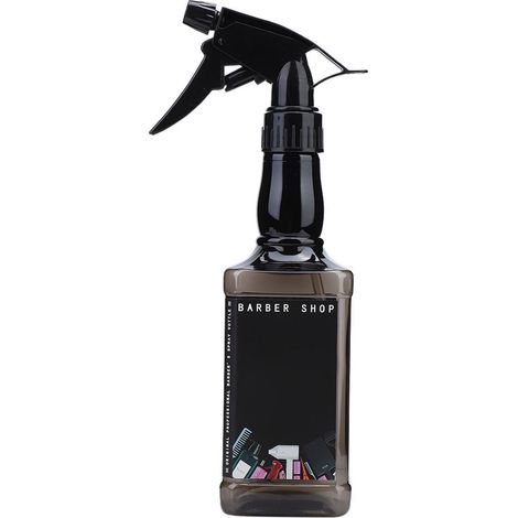Flacon pulvérisateur 2 pièces pour coiffure, vaporisateur d'eau professionnel pour salon de coiffure, bouteille brumisateur transparente et noire (1/5)