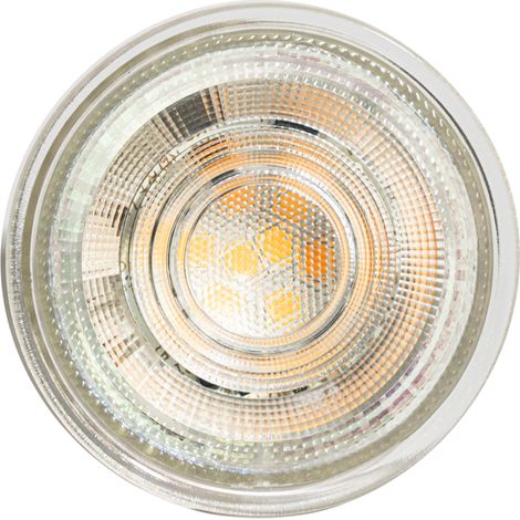 LUEDD Set di 5 lampadine LED GU10 50mm dimmerabili in Kelvin trasparente 4,5W 345 lm 2000-2700K (1/5)